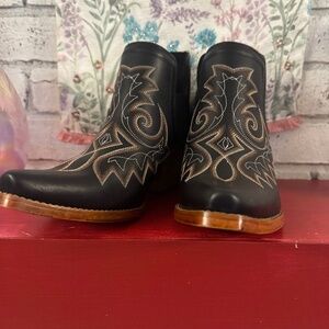 Durango Crush Western Cowboy Boots Leather Booties Ankle Boots Size 8.5
